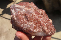 Natural Red Hematoid Phantom Quartz Cluster x 5 From Karoi, Zimbabwe - Toprock Gemstones and Minerals 