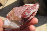 Natural Red Hematoid Phantom Quartz Cluster x 5 From Karoi, Zimbabwe - Toprock Gemstones and Minerals 