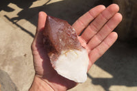 Natural Red Hematoid Phantom Quartz Cluster x 5 From Karoi, Zimbabwe - Toprock Gemstones and Minerals 