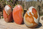 Polished Polychrome Jasper Standing Free Forms x 3 From Mahajanga, Madagascar - Toprock Gemstones and Minerals 