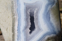 Polished Blue Lace Agate Standing Free Forms x 1 From Nsanje, Malawi - Toprock Gemstones and Minerals 