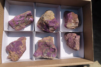 Natural Purpurite Cobbed Specimens x 6 From Erongo, Namibia - Toprock Gemstones and Minerals 