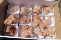 Natural Clear Quartz Crystal Specimens x 12 From Mpika, Zambia