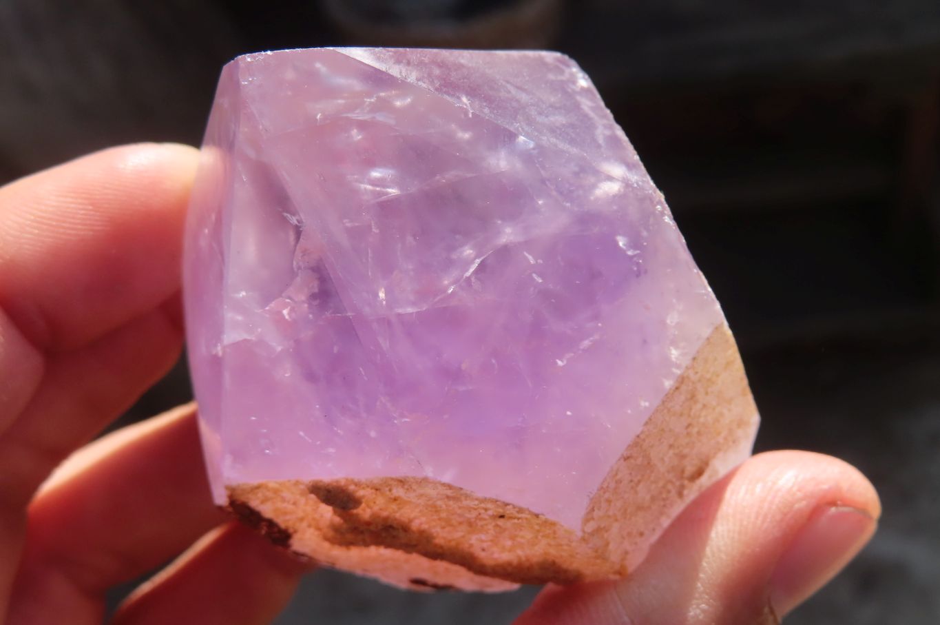 Polished Single Jacaranda Amethyst Crystals x 6 From Mumbwe, Zambia - Toprock Gemstones and Minerals 