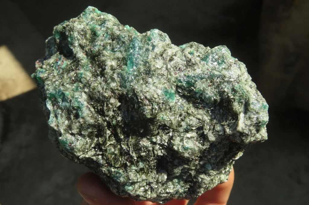 Natural Rare Emerald Mica In Matrix Cobbed Specimens x 3 From Mutoko, Zimbabwe - Toprock Gemstones and Minerals 