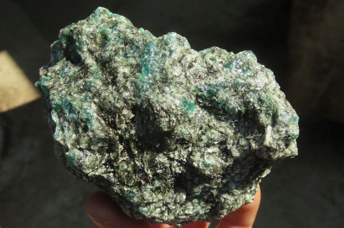 Natural Rare Emerald Mica In Matrix Cobbed Specimens x 3 From Mutoko, Zimbabwe - Toprock Gemstones and Minerals 