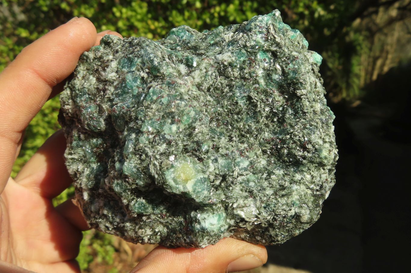 Natural Rare Emerald Mica In Matrix Cobbed Specimens x 3 From Mutoko, Zimbabwe - Toprock Gemstones and Minerals 
