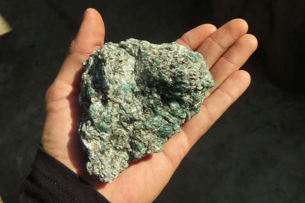 Natural Rare Emerald Mica In Matrix Cobbed Specimens x 3 From Mutoko, Zimbabwe - Toprock Gemstones and Minerals 