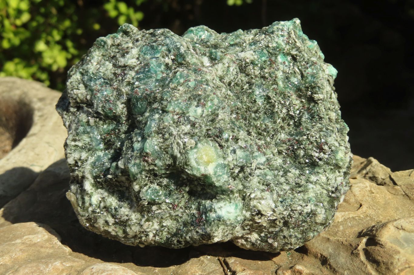 Natural Rare Emerald Mica In Matrix Cobbed Specimens x 3 From Mutoko, Zimbabwe - Toprock Gemstones and Minerals 