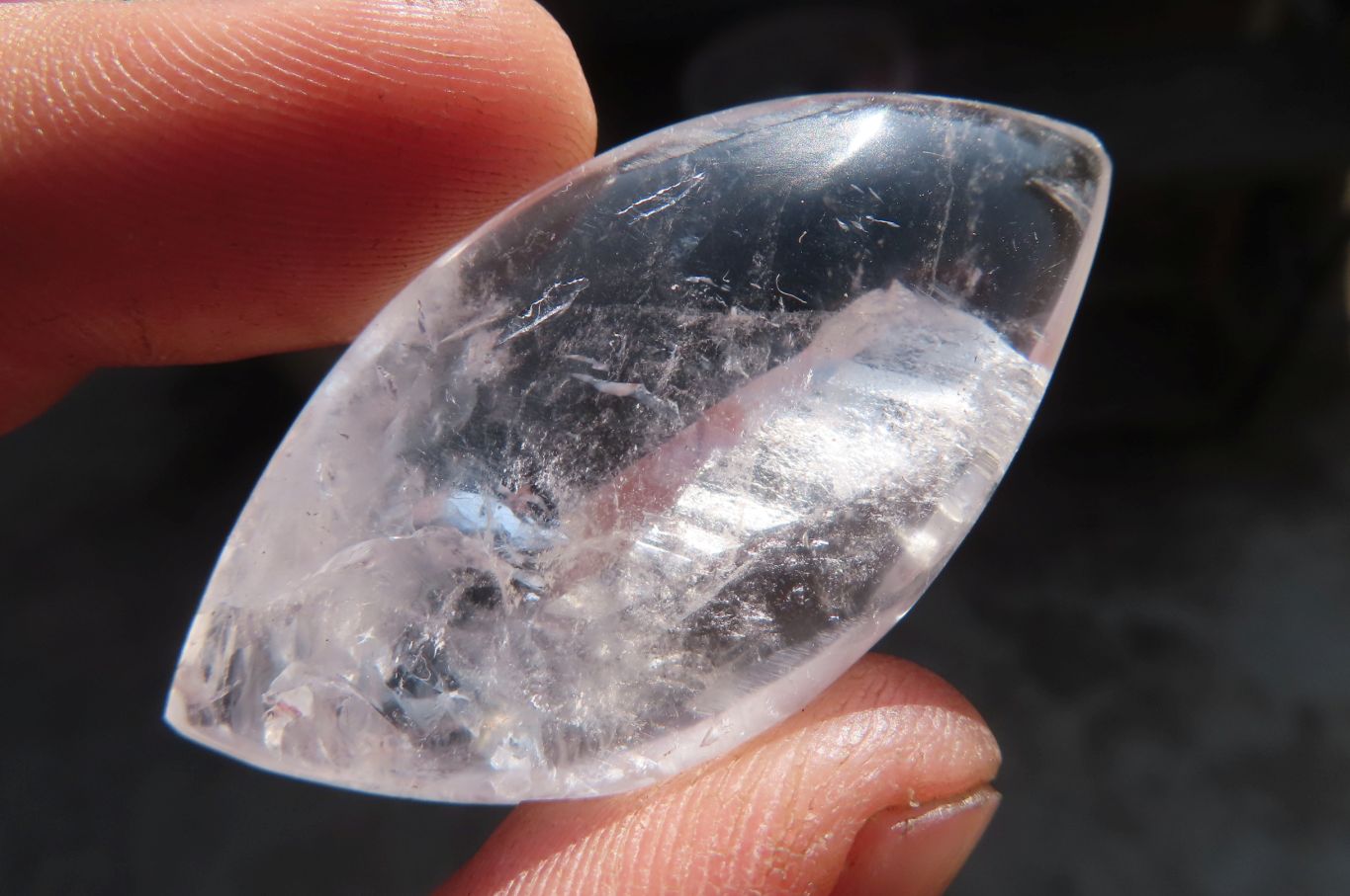 Polished Clear Quartz "Angel Tears" pendant pieces x 20 From Madagascar - Toprock Gemstones and Minerals 