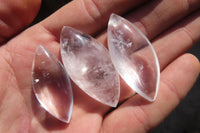 Polished Clear Quartz "Angel Tears" pendant pieces x 20 From Madagascar - Toprock Gemstones and Minerals 