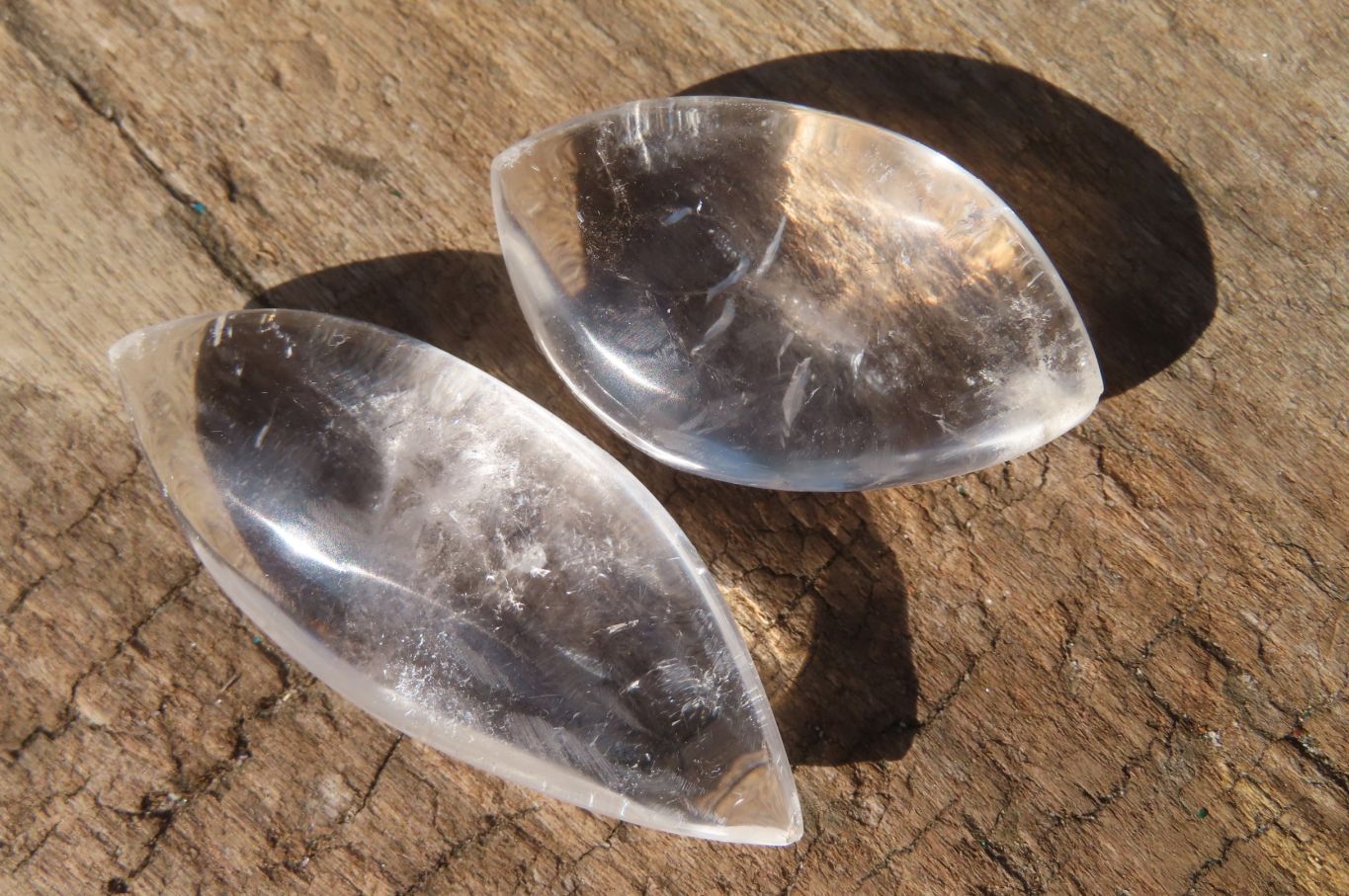 Polished Clear Quartz "Angel Tears" pendant pieces x 20 From Madagascar - Toprock Gemstones and Minerals 