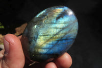 Polished Labradorite Galet / Palm Stones x 12 From Tulear, Madagascar - Toprock Gemstones and Minerals 