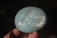 Polished Amazonite Galet / Palm Stones x 12 From Ambositra, Madagascar