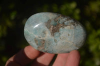 Polished Amazonite Galet / Palm Stones x 12 From Ambositra, Madagascar