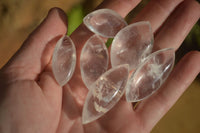 Polished Clear Quartz "Angel Tears" pendant pieces x 20 From Madagascar - Toprock Gemstones and Minerals 