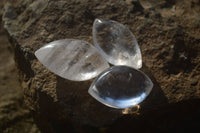 Polished Clear Quartz "Angel Tears" pendant pieces x 20 From Madagascar - Toprock Gemstones and Minerals 