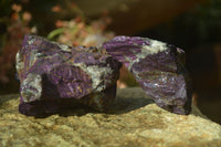 Natural Metallic Purpurite Cobbed Specimens x 6 From Erongo, Namibia - Toprock Gemstones and Minerals 