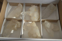 Polished Quartz Clusters x 6 From Madagascar - Toprock Gemstones and Minerals 