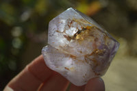 Polished Window Amethyst Crystals x 6 From Ankazobe, Madagascar - Toprock Gemstones and Minerals 