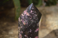 Polished Rhodonite Point x 1 From Madagascar - Toprock Gemstones and Minerals 
