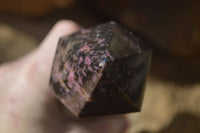 Polished Rhodonite Point x 1 From Madagascar - Toprock Gemstones and Minerals 