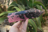 Polished Rhodonite Point x 1 From Madagascar - Toprock Gemstones and Minerals 