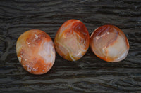 Polished Carnelian Galet / Palm Stones x 12 From Madagascar - Toprock Gemstones and Minerals 