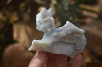 Natural Etched Blue Chalcedony Specimens x 6 From Nsanje, Malawi - Toprock Gemstones and Minerals 