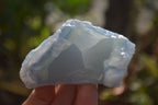 Natural Etched Blue Chalcedony Specimens x 6 From Nsanje, Malawi - Toprock Gemstones and Minerals 