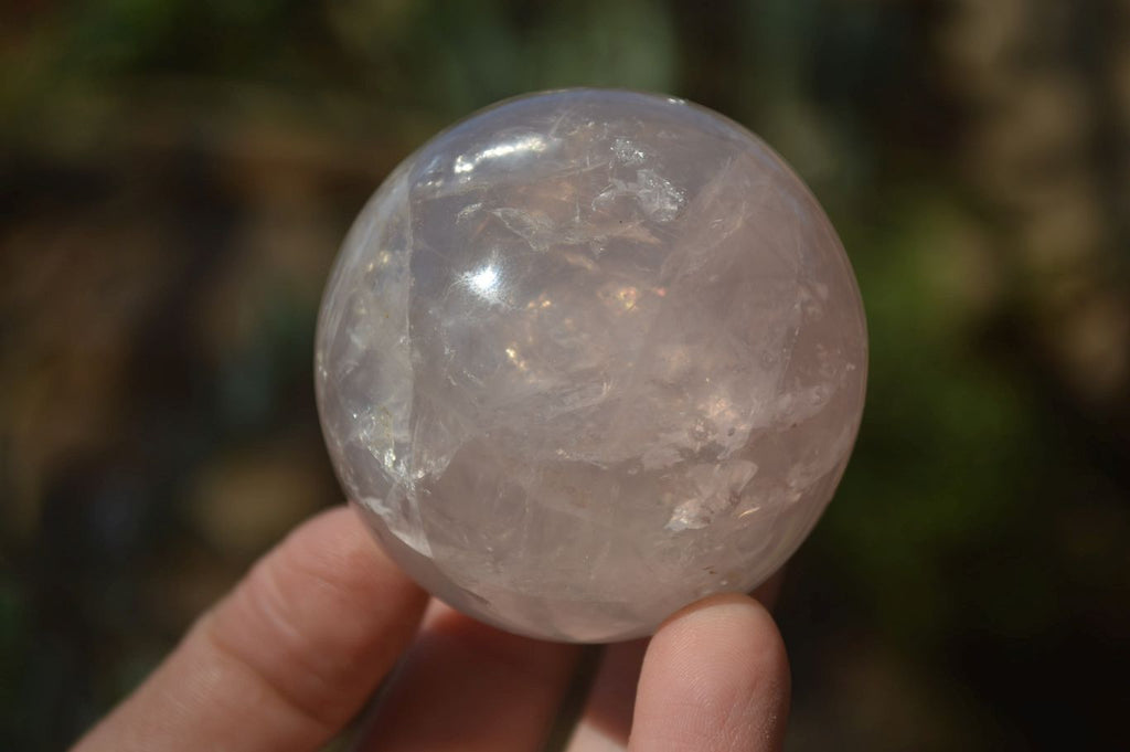 Polished Star Rose Quartz Spheres x 3 From Madagascar - Toprock Gemstones and Minerals 