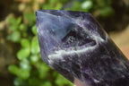 Polished Chevron Amethyst Crystals x 3 Zambia - Toprock Gemstones and Minerals 