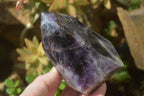 Polished Chevron Amethyst Crystals x 3 Zambia - Toprock Gemstones and Minerals 