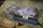 Polished Chevron Amethyst Crystals x 3 Zambia - Toprock Gemstones and Minerals 
