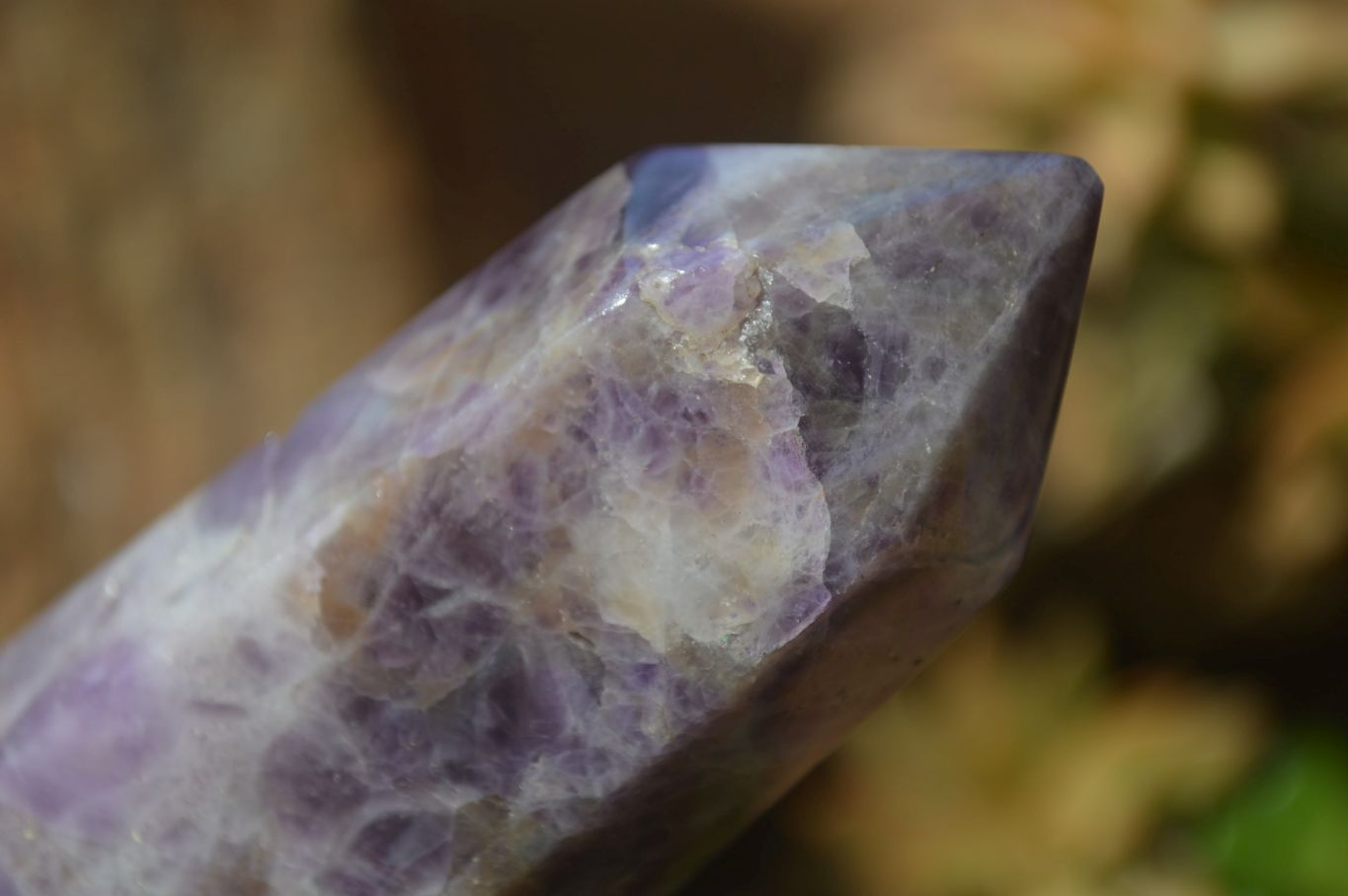 Polished Chevron Amethyst Crystals x 3 Zambia - Toprock Gemstones and Minerals 