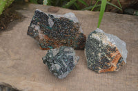 Natural Rare Libethenite On Dolomite Specimens x 3 From Kambove, Congo - Toprock Gemstones and Minerals 