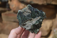 Natural Rare Libethenite On Dolomite Specimens x 3 From Kambove, Congo - Toprock Gemstones and Minerals 