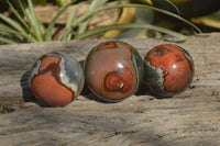 Polished Polychrome Jasper Spheres x 3 From Mahajanga, Madagascar - Toprock Gemstones and Minerals 