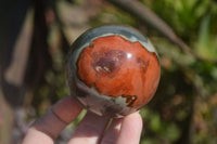 Polished Polychrome Jasper Spheres x 3 From Mahajanga, Madagascar - Toprock Gemstones and Minerals 