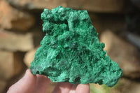 Natural Silky Malachite Specimens x 3 From Congo - Toprock Gemstones and Minerals 