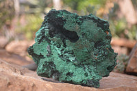 Natural Silky Malachite Specimens x 3 From Congo - Toprock Gemstones and Minerals 