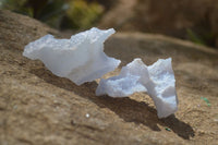 Natural Etched Blue Chalcedony Specimens x  From Nsanje, Malawi - Toprock Gemstones and Minerals 