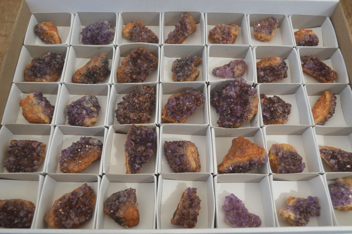 Natural Amethyst Plates x 35 From Kwaggafontein, South Africa - Toprock Gemstones and Minerals 