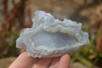 Natural Etched Blue Chalcedony Specimens x 12 From Nsanje, Malawi - Toprock Gemstones and Minerals 