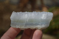 Natural Etched Blue Chalcedony Specimens x 12 From Nsanje, Malawi - Toprock Gemstones and Minerals 