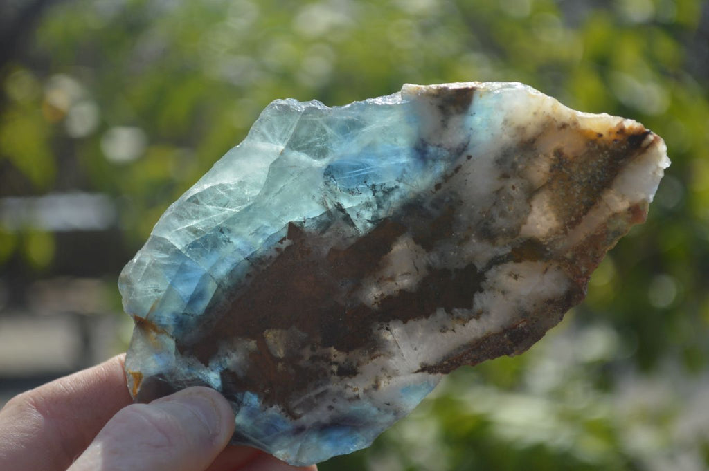 Polished One Side Watermelon Fluorite x 4 From Uis, Namibia - Toprock Gemstones and Minerals 