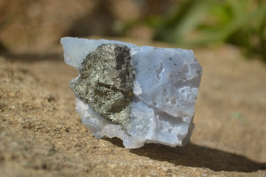Natural Etched Blue Chalcedony Specimens x 12 From Nsanje, Malawi - Toprock Gemstones and Minerals 