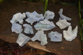 Natural Etched Blue Chalcedony Specimens x 12 From Nsanje, Malawi - Toprock Gemstones and Minerals 