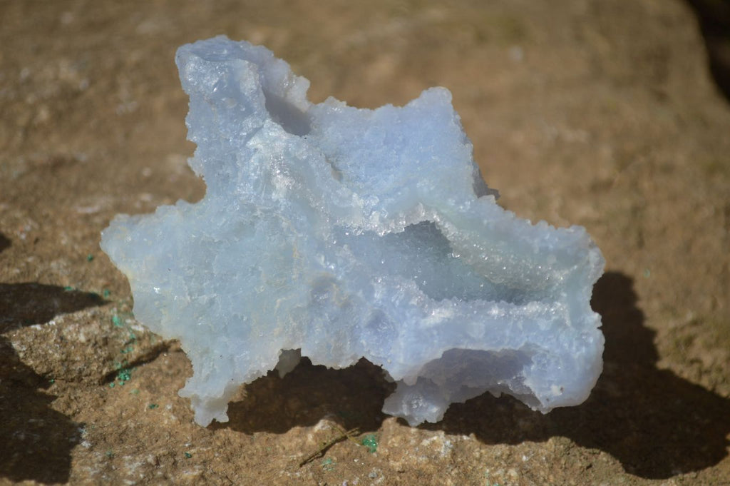 Natural Etched Blue Chalcedony Specimens x 12 From Nsanje, Malawi - Toprock Gemstones and Minerals 