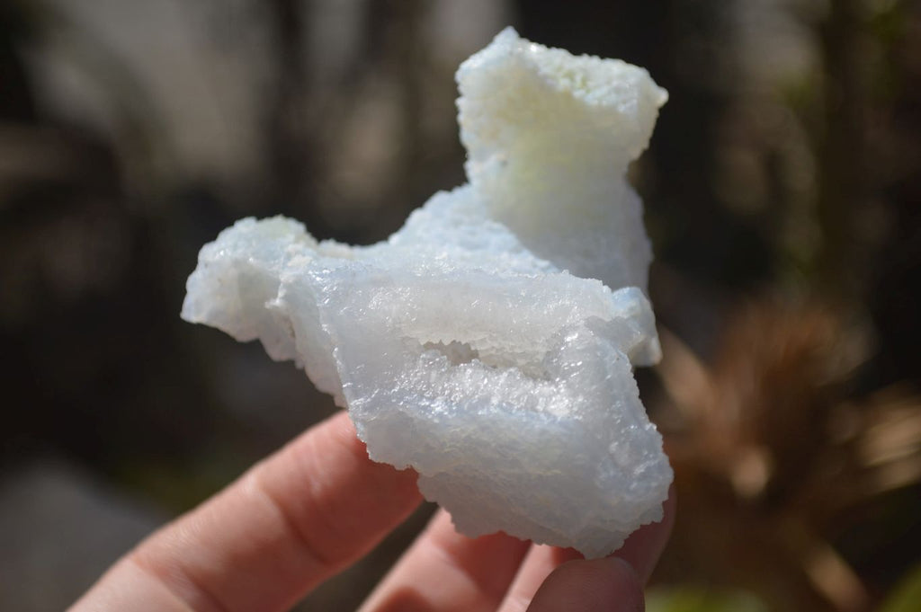 Natural Etched Blue Chalcedony Specimens x 12 From Nsanje, Malawi - Toprock Gemstones and Minerals 
